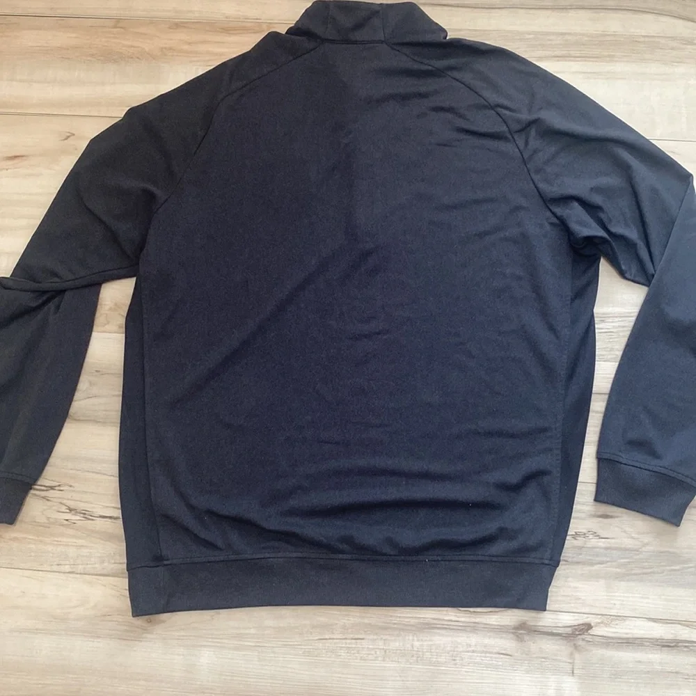 Adidas Mens L Golf Pullover. Grey. Ghost Tree Invitation Patch.